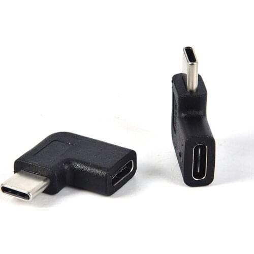 90 Degree Right Angle USB 3.1 Type C Male to Female USB-C Converter Adapter for Smart Phone