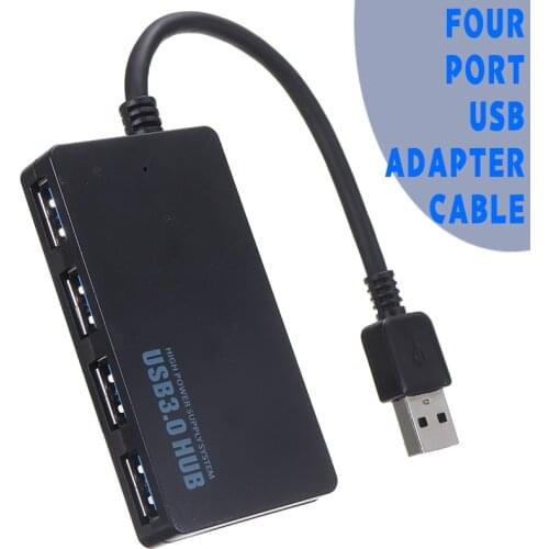 Pohiks 1pc High Quality 4 Ports USB 3.0 Hub Splitter Super Speed Data Transfer Adapter For PC Laptop Computer