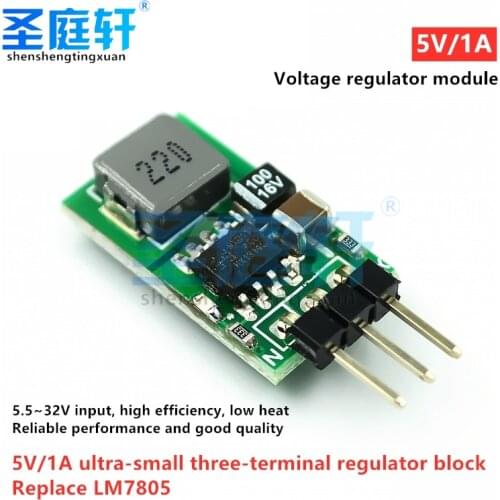 5pcs/lot 5V / 1A voltage regulator, replacement to-220 Lm7805 7805 5V, positive voltage regulators, 5.5-32v input to 5v1a