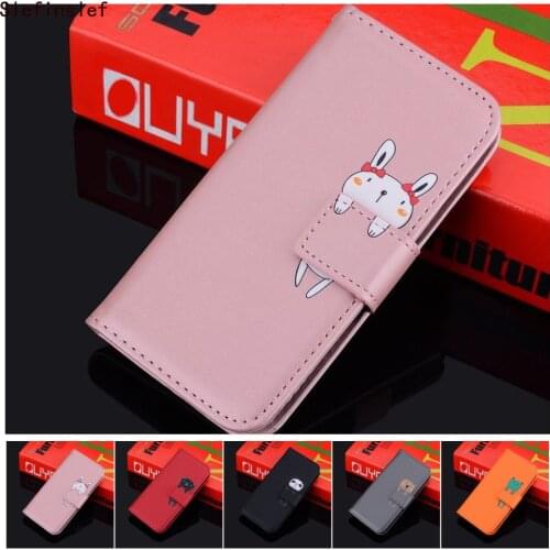 Cute Flip Wallet Case With Pet For Huawei P Smart 2019 P30 Pro P10 P20 Lite 2018 Card Slot Leather Phone Bag Cat Dog Panda