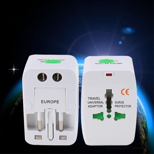 Universal Worldwide Electric Socket Travel Wall Charger AC Power UK US EU Plug Adapter Adaptor Option Charging Port