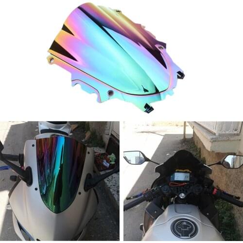 Windproof Motorcycle Front WindShield Windscreen fits for Yamaha YZF R25 R3 19-20 Durable Wind Deflector ABS plastic