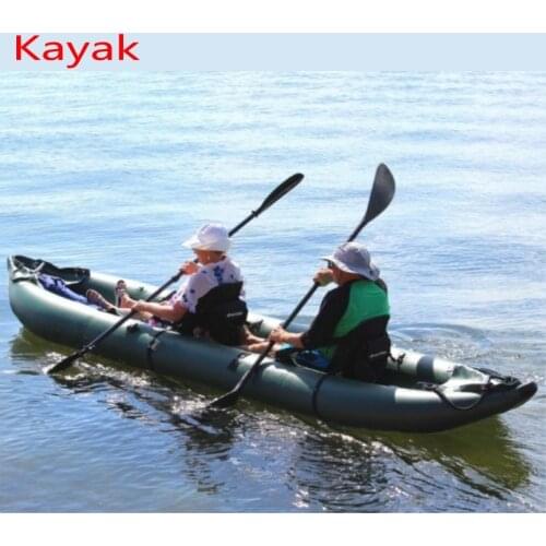 High quality 0.9mm PVC inflatable rubber canoe kayak for two person