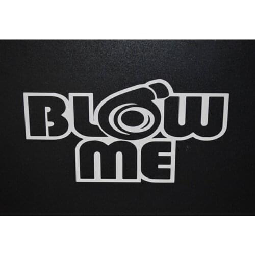 BLOW ME TURBO FUNNY WINDOW STICKER VINYL DECAL MUSTANG JDM