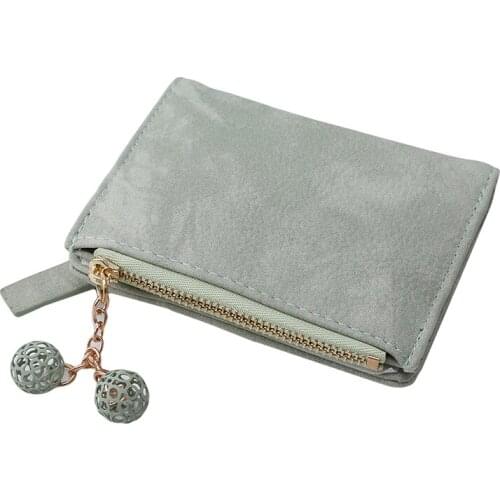 Wallet female short paragraph folding new Korean version of the cute student multi-function coin purse Card package