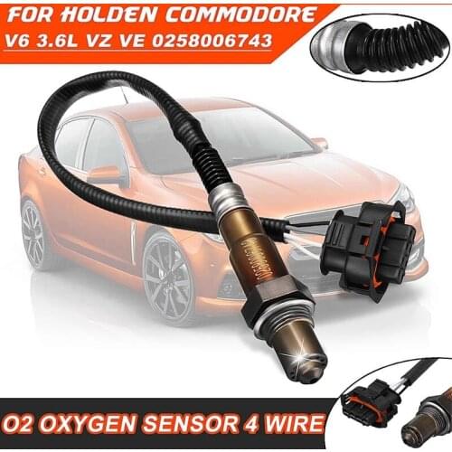 0258006743 4 Wire O2 Oxygen Sensor for Holden Commodore VZ LE0 2004-2005 LY7 2005-2007 LW2 2007-2008 V6 3.6L VZ VE