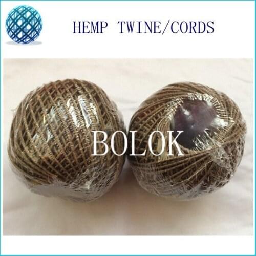 200pcs/lot 2mm beewaxed hemp twine200feet , dark color natural hemp rope,hemp cord