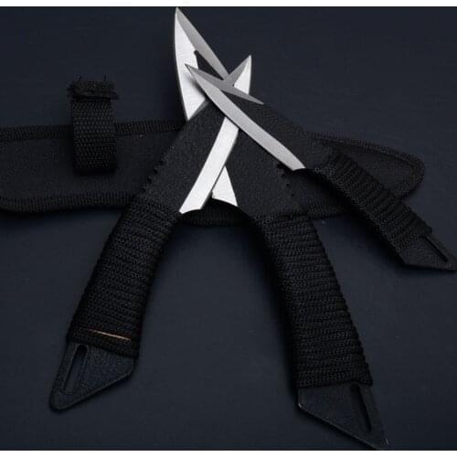 3pcs/Set Karambit Pocket Knife Tactical Fixed Blade Knife Survival Outdoor Hunting Knife Camping Knives Rescue tools + Sheath