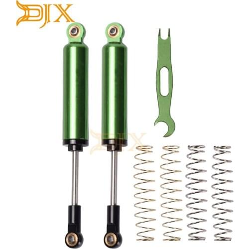 DJX 2PCS Aluminum Oil Suspension Shocks Absorber 90/100/110/120mm for Scx10 D90 Wraith Trx-4 90046 RC Car