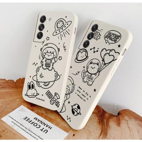 Loving Cat Phone Case For Samsung Galaxy S21 S20 FE S10 Note 20 10 Ultra Plus A72 A52 A42 A32 A71 A51 A41 A31 A21S 4G 5G Cover