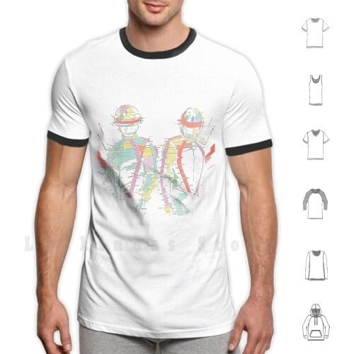 Daft Punk — Music Soldiers Type A [ Glitch Remix Ver. ] T Shirt DIY Cotton Big Size S-6xl Daft Punk Daft Punk Electro Edm
