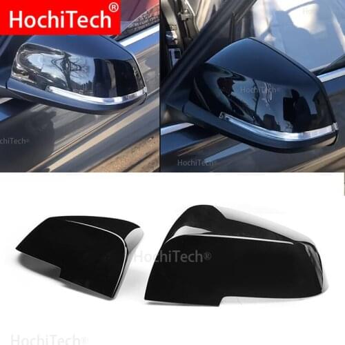 For BMW 3 Series GT 3GT F34 2013-2018 Replace the original car rear mirror cover bright black mirror cover