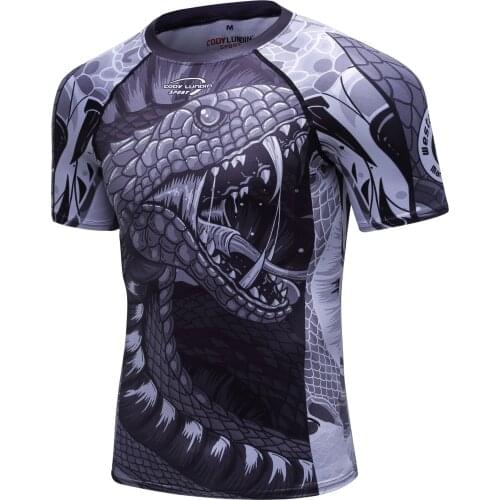 Customized design custom printed rash guard, bbj,mma short sleeve sportwear