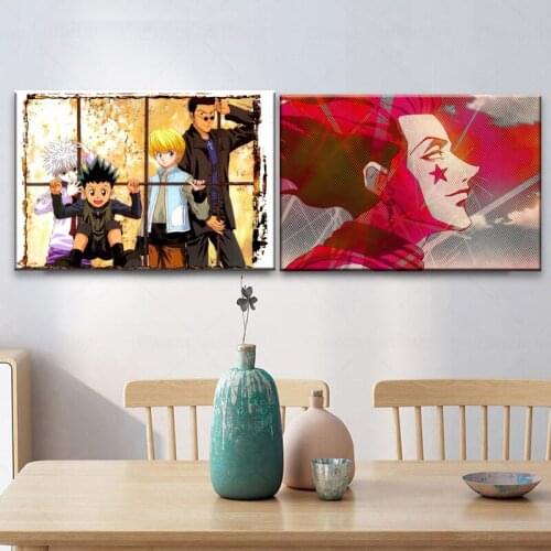 Painting Wall Art Hunter X Hunter Picture Japanese Anime for Pub Club Casino Wall Decoration Gallery Decoration