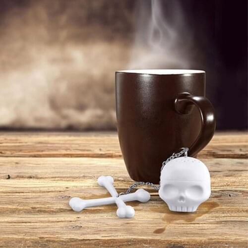 Creative Silicone Skull Tea Infuser Loose Leaf Tea Strainer Filter Diffuser Tea Accessories