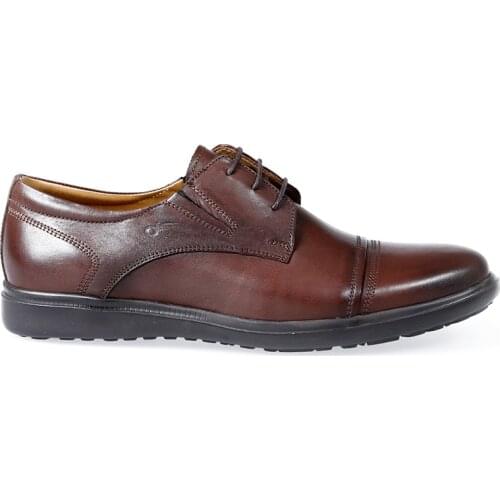 Mens Casual Shoes Genuine Leather Comfort Brown Color Inverted Leather Comfortable Fit Orthopedic Insole Suitable for Foot Anatomy Lace-Up Classic Shoes Fashion Business Suit Wedding Event 341801