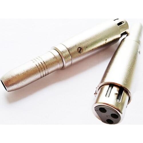 NCHTEK XLR Female to 1/4" Stereo TRS Female Adapter Plug , 6.35mm Jack to XLR 3pin Female Audio Connector ,2pcs , Free shipping