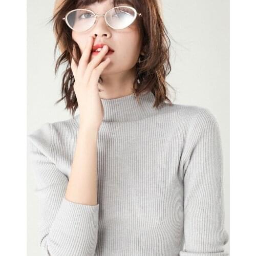 MRMT 2021 Brand New sweater women half high collar long sleeve loose sweater jacket Womens sweaters Tops sweater for female