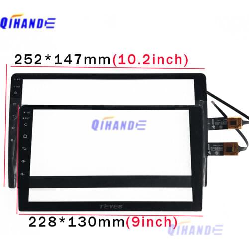 New 2.5D Touch Compatible For Flat CS-CTP10183-A FPC YH20K For Kunfine 2 Car Sensor Panel Tab Parts Digitizer Replacement GT911