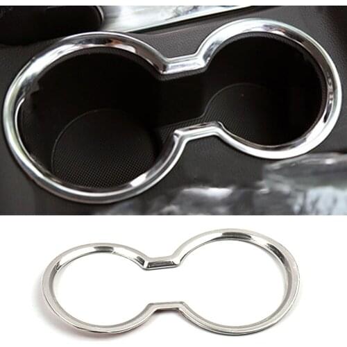 For Hyundai Creta IX25 2016-2018 Gear Shift Panel Water Cup Holder Cover Trim Stainless Steel Interior Moulding