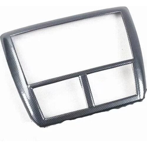 For Subaru Forester 2008-2012 1PC Carbon Fiber ABS Car Interior Navigation Control Panel Air Conditioner Vent Outlet Cover Trim