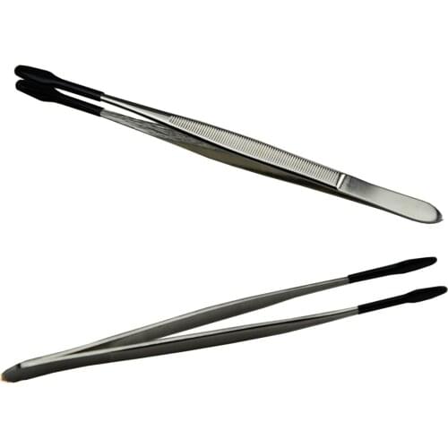 XNEMON Stainless Steel Tweezer for Jewelry/Coin Stamp Collection Handling Tools Collectibles Industrial Tweezers Hand Tools 15cm