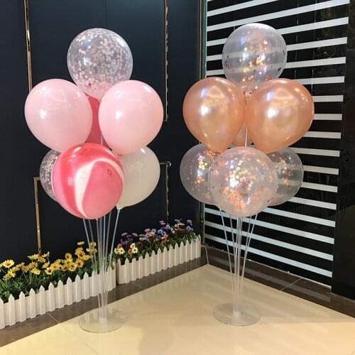 1set Balloon Stand Holder Column Confetti Balloons Happy Birthday Ballon Accessories Holder Baby Shower Wedding Party Decoration