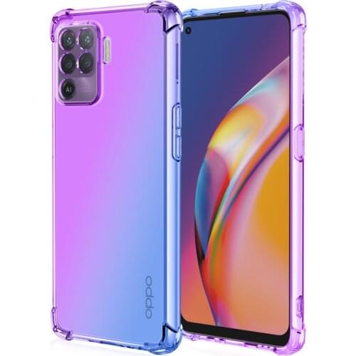 Shockproof Soft Colorful TPU Case for OPPO Realme C21 C20 C17 7i 8 Pro A94 A93 A73 4G A53 A55 5G A72 A52 Reno 5 Back Cover
