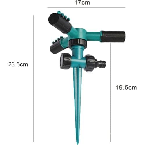 360° Automatic Rotating Lawn Sprinkler Garden Water Sprinkler Irrigation Garden Lawn Irrigation ABS Sprinklers Nozzle