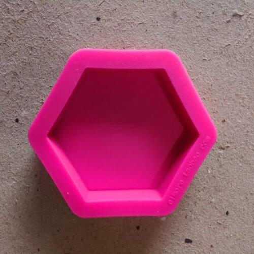Hexagonal Stone Aromatherapy Plaster Mold Car Decoration Chocolate Mold Silicone Mold
