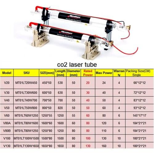 0122 VECI 20W Glass CO2 Laser Tube Length 530mm High Quality