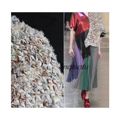 Three-dimensional texture chiffon small floral tree dry tree flower chiffon fashion creative style fabric