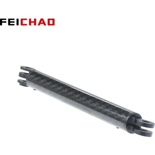 FEICHAO Aluminum Carbon Fiber Rod 165mm Helmet Extension Arm Hand Grip Tripod Adapter Extender for GoPro 9/8/7/6/5/Max/Insta360