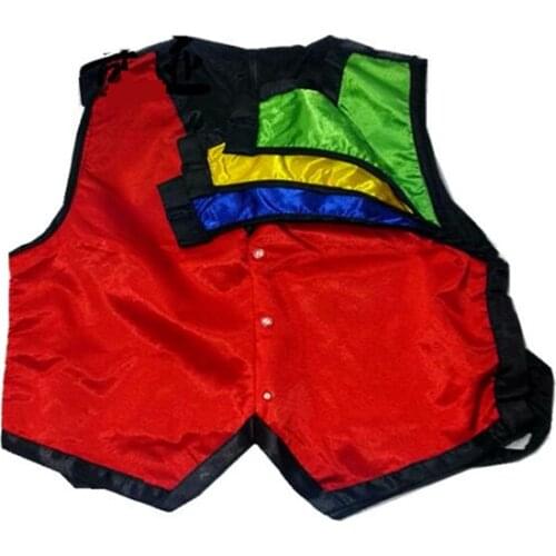 Color Changing Vest Waistcoat (Large Size) Four color Magic Tricks Magician Stage Close-up Illusions Accessories Mentalism Fun