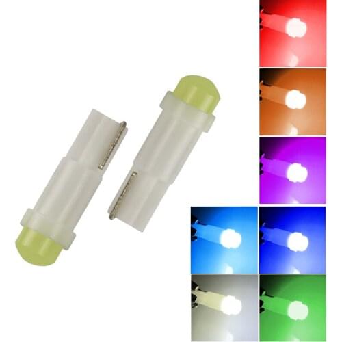 10PCS 24V 12V T5 led 17 37 73 74 SMD 5050 Auto LED Lamp Car Dashboard Instrument Light Bulbs 12V white blue red yellow