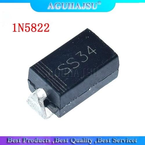 100PCS 1N5822 SMA SS34 smd do-214ac IN5822 Schottky diode ss34