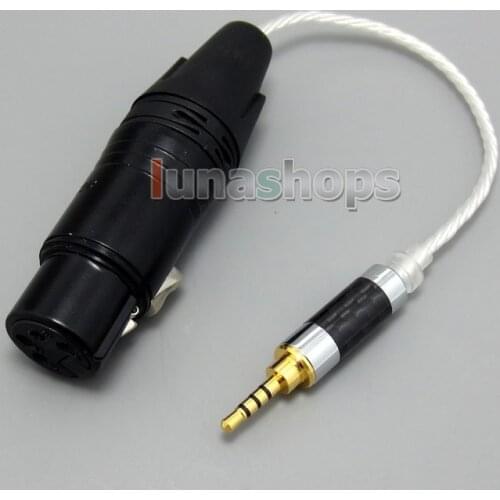 2.5mm Balanced To 4pin XLR Female Silver Cable For VentureCraft Soundroid Headphone Amplifier Vantam DSD LN004958