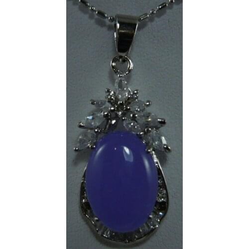 3 sortes! Lady 's fashionalbe violet good incrust collier pendentif en cristal