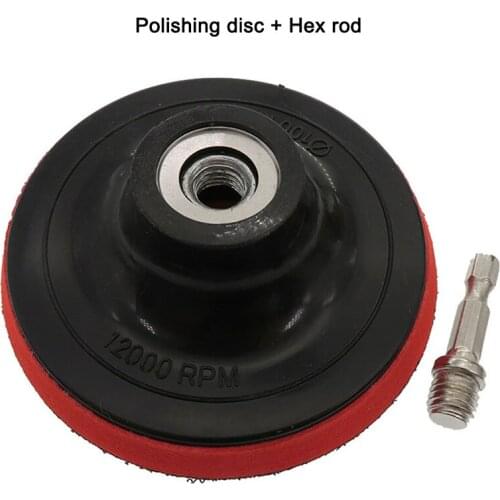 4 Inch Sanding Polishing Disc Pad Thread M10 Sticky Disc Sponge Polishing Angle Grinder Sander Parts