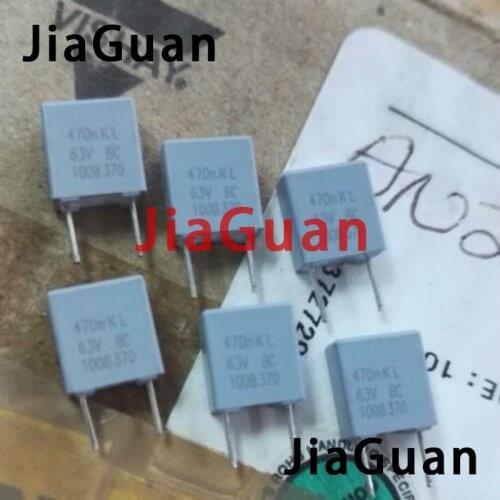 50PCS NEW PH BC MKT370 0.47uf/63v P5MM film capacitor VISHAY 474/63V MKT 370 470NF 0.47UF 63V 474