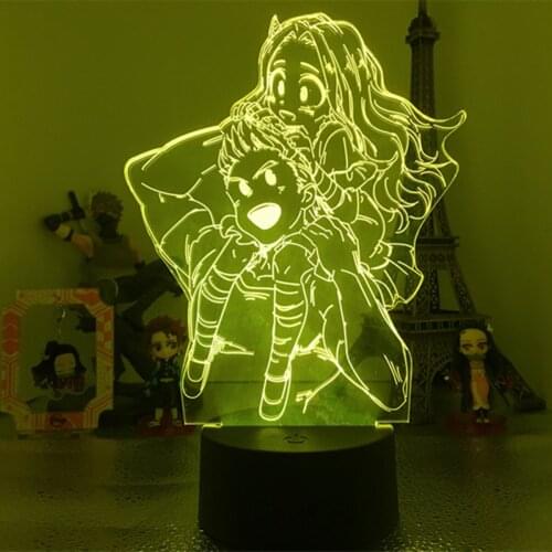 Acrylic 3d Lamp Anime My Hero Academia Dabi LED Light for Bedroom Decor Cool Manga Gift for Him RGB Colorful Night Light Holiday