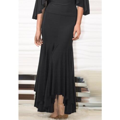 Irregular skirt S17012 modern dance practice performance big flare skirt hem