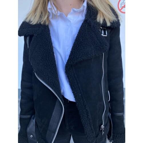 AUSO Women's Suede Jackets