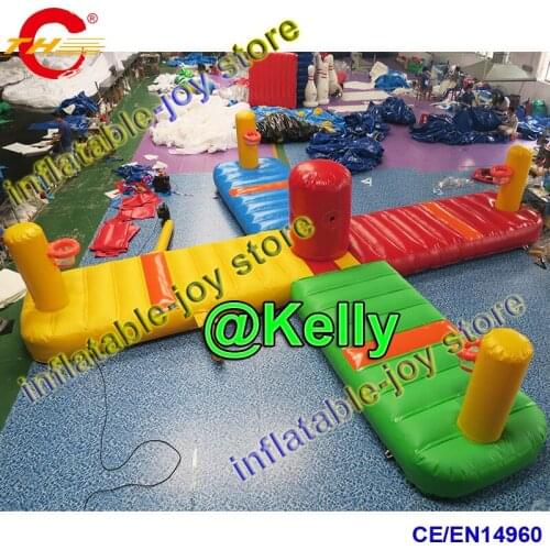 Free air shipping inflatable bungee run game for sale, 4 in 1 inflatable basketball bungee run sport game, touchdown bungee run