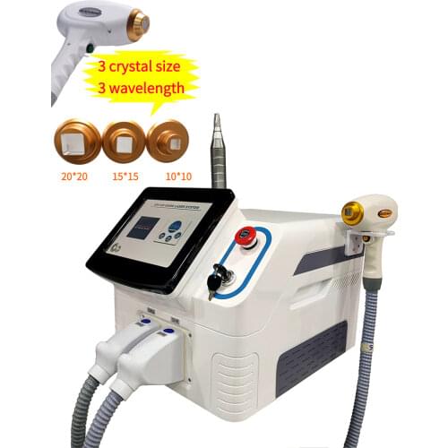 Painless 808nm diode laser 755 808 1064 long pulse nd yag 1064nm laser hair removal q switch tattoo removal machine pico