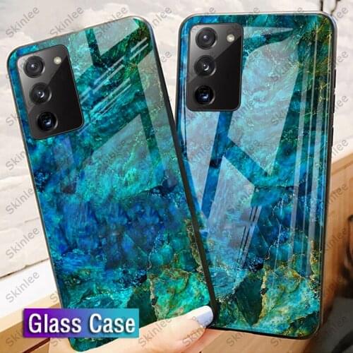 For Samsung Galaxy S21 Fan Edition Plus Ultra Case Tempered Glass Case With Soft TPU Frame Shockproof For Samsung S20 FE Cover