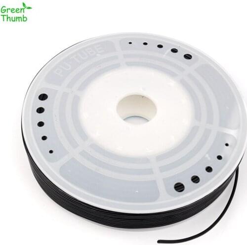 40m 4*2.5mm Black Plastic Pneumatic Hose Good Softness For Compressed Air Mechanical Chemical Industry Garden Irrigation