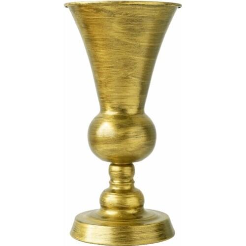 Flower Vases Black Gold Uropean Vintage Style Home Decor 33.5cm*17.5cm Party Supplier Dried Flower Arranging Vessel