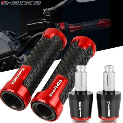 FOR HONDA CBR1100XX CBR1100 CBR 1100XX 1997-2007 Motorcycle Accessories 7/8" 22MM Handlebar Hand Grips Handle Bar End Cap Plugs