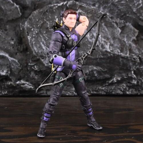 Marvel Hawkeye 7" Action Figure Clint Barton Legends Avengers Movie Spuer Hero ZD Toys Doll
